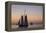 Sunset Cruise on the Western Union Schooner in Key West Florida, USA-Chuck Haney-Framed Premier Image Canvas