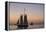 Sunset Cruise on the Western Union Schooner in Key West Florida, USA-Chuck Haney-Framed Premier Image Canvas