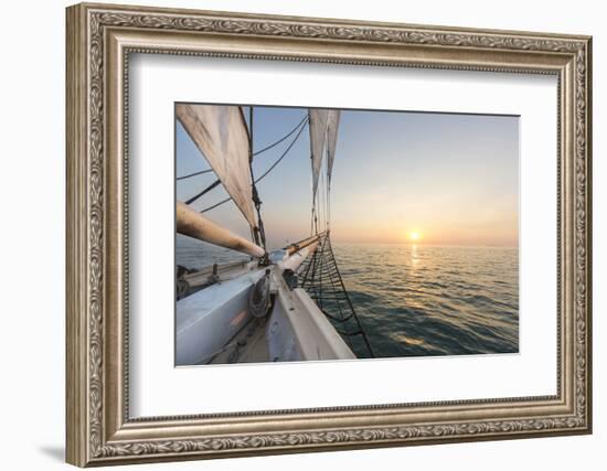 Sunset Cruise on the Western Union Schooner in Key West Florida, USA-Chuck Haney-Framed Photographic Print