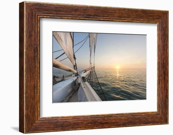 Sunset Cruise on the Western Union Schooner in Key West Florida, USA-Chuck Haney-Framed Photographic Print