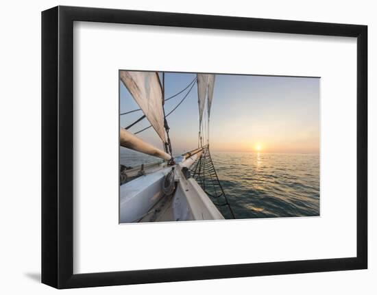 Sunset Cruise on the Western Union Schooner in Key West Florida, USA-Chuck Haney-Framed Photographic Print