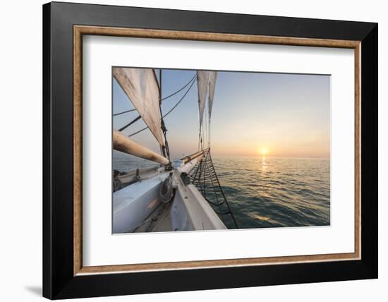 Sunset Cruise on the Western Union Schooner in Key West Florida, USA-Chuck Haney-Framed Photographic Print