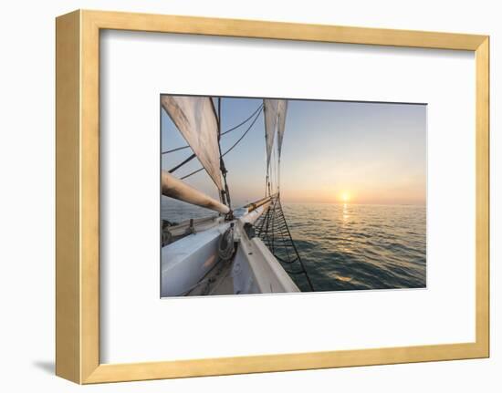 Sunset Cruise on the Western Union Schooner in Key West Florida, USA-Chuck Haney-Framed Photographic Print