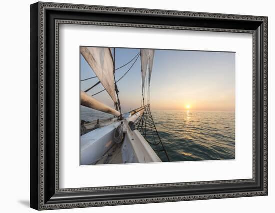 Sunset Cruise on the Western Union Schooner in Key West Florida, USA-Chuck Haney-Framed Photographic Print