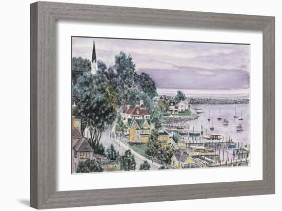 Sunset, East Bay Mackinac-Stanton Manolakas-Framed Giclee Print