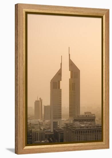 Sunset Engulfs the Jumeirah Emirates Towers Hotel Dubai, Uae-Michael DeFreitas-Framed Premier Image Canvas