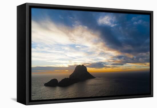 Sunset, Es Vedra and Vedranell, Ibiza, Balearic Islands, Spain, Mediterranean, Europe-Emanuele Ciccomartino-Framed Premier Image Canvas