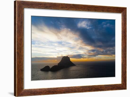 Sunset, Es Vedra and Vedranell, Ibiza, Balearic Islands, Spain, Mediterranean, Europe-Emanuele Ciccomartino-Framed Photographic Print