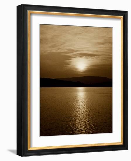 Sunset, Exmouth, 1911-null-Framed Premium Photographic Print