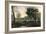 Sunset: Figures under Trees-Jean-Baptiste-Camille Corot-Framed Premium Giclee Print