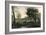 Sunset: Figures under Trees-Jean-Baptiste-Camille Corot-Framed Giclee Print