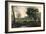 Sunset: Figures under Trees-Jean-Baptiste-Camille Corot-Framed Giclee Print