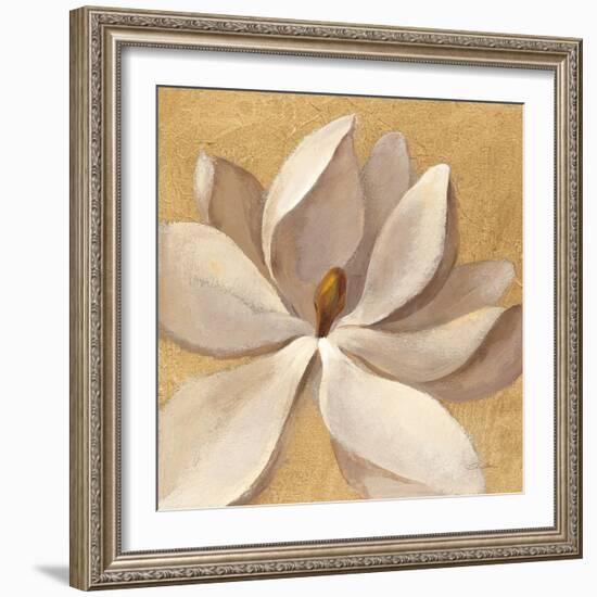 Sunset Flower I on Gold-Silvia Vassileva-Framed Art Print