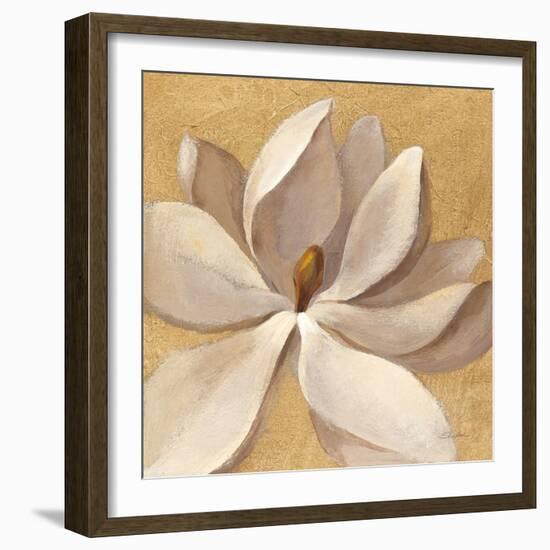 Sunset Flower I on Gold-Silvia Vassileva-Framed Art Print