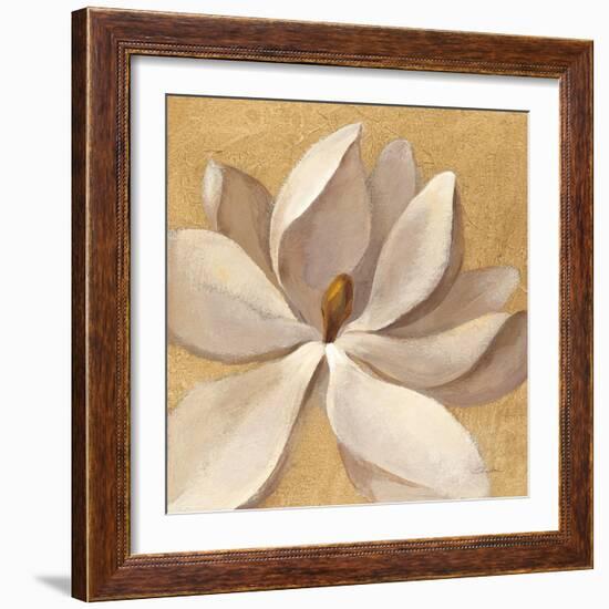 Sunset Flower I on Gold-Silvia Vassileva-Framed Art Print