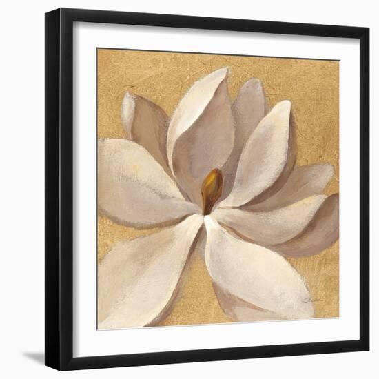 Sunset Flower I on Gold-Silvia Vassileva-Framed Art Print