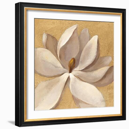 Sunset Flower I on Gold-Silvia Vassileva-Framed Art Print