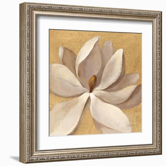 Sunset Flower I on Gold-Silvia Vassileva-Framed Art Print