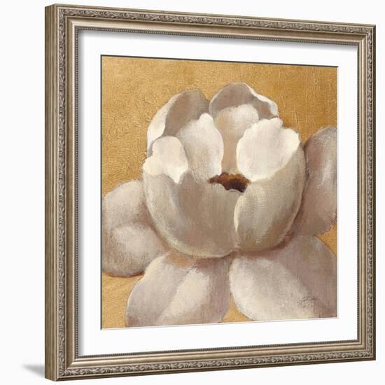 Sunset Flower II on Gold-Silvia Vassileva-Framed Art Print