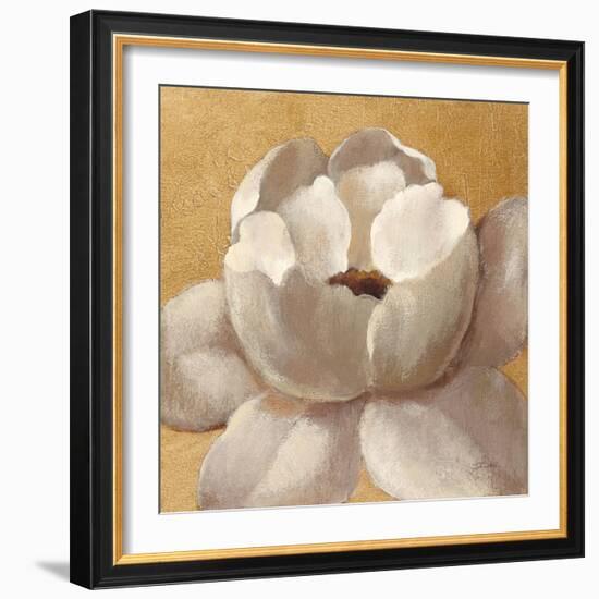 Sunset Flower II on Gold-Silvia Vassileva-Framed Art Print