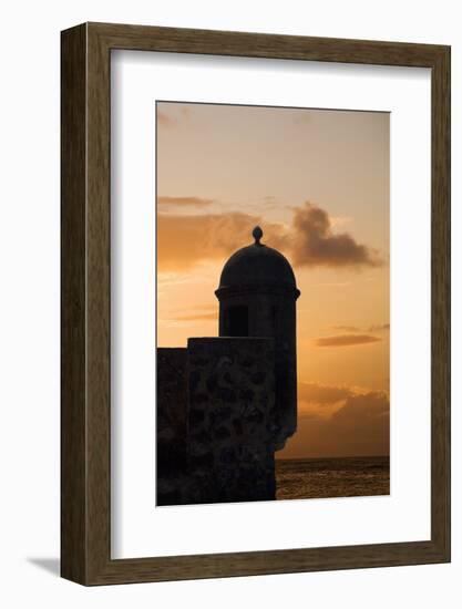 Sunset, Fort San Felipe, Puerto Plata, Dominican Republic, West Indies, Caribbean, Central America-Angelo Cavalli-Framed Photographic Print