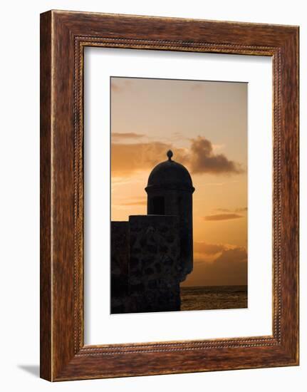 Sunset, Fort San Felipe, Puerto Plata, Dominican Republic, West Indies, Caribbean, Central America-Angelo Cavalli-Framed Photographic Print