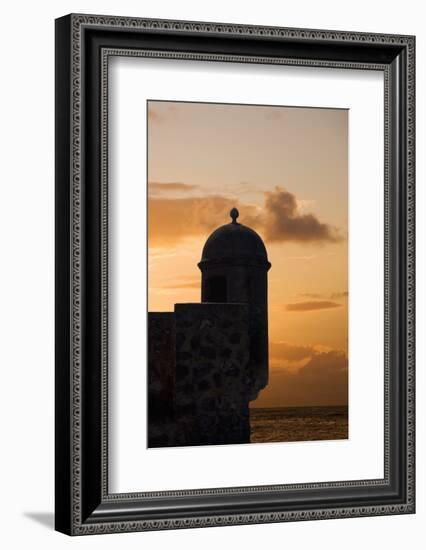 Sunset, Fort San Felipe, Puerto Plata, Dominican Republic, West Indies, Caribbean, Central America-Angelo Cavalli-Framed Photographic Print