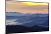 Sunset from Blue Ridge Parkway, North Carolina in fall.-Adam Jones-Mounted Photographic Print