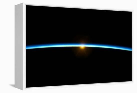 Sunset From Earth Orbit-null-Framed Premier Image Canvas