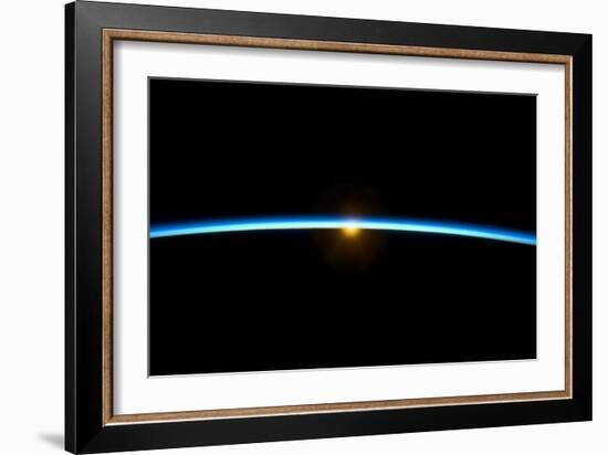 Sunset From Earth Orbit-null-Framed Photographic Print