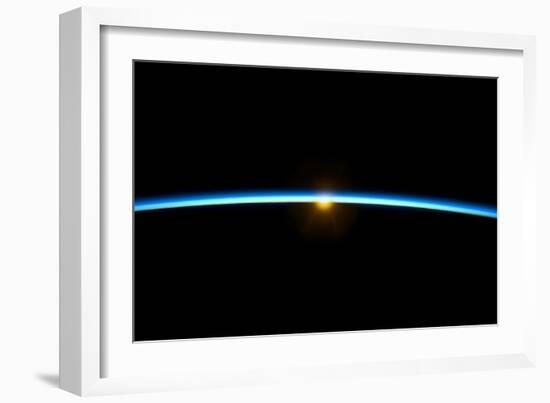 Sunset From Earth Orbit-null-Framed Photographic Print