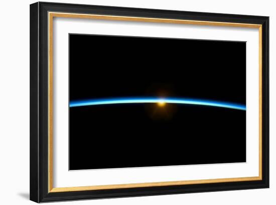 Sunset From Earth Orbit-null-Framed Photographic Print