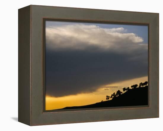 Sunset from Geech Camp, Simien Mountains National Park, Ethiopia, Africa-David Poole-Framed Premier Image Canvas