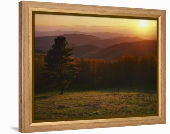 Sunset from Hazeltop Ridge, Shenandoah National Park, Virginia, USA-Charles Gurche-Framed Premier Image Canvas