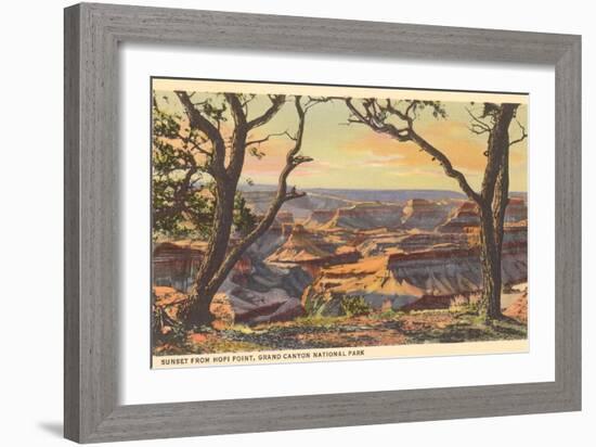 Sunset from Hopi Point, Grand Canyon-null-Framed Premium Giclee Print