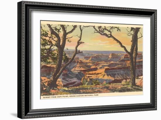 Sunset from Hopi Point, Grand Canyon-null-Framed Premium Giclee Print