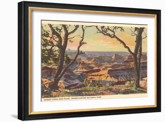 Sunset from Hopi Point, Grand Canyon-null-Framed Premium Giclee Print