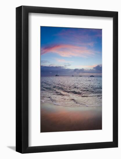 Sunset from Kaanapali Beach, Maui, Hawaii, Usa-Roddy Scheer-Framed Photographic Print