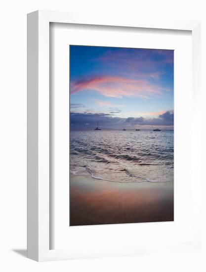 Sunset from Kaanapali Beach, Maui, Hawaii, Usa-Roddy Scheer-Framed Photographic Print