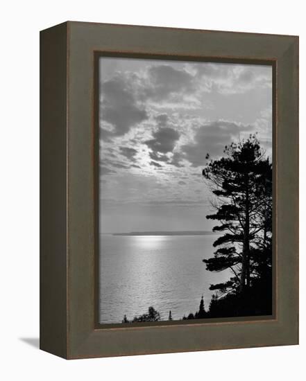 Sunset from Mackinac Island, Mich.-null-Framed Stretched Canvas