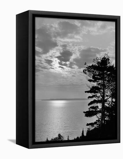 Sunset from Mackinac Island, Mich.-null-Framed Stretched Canvas