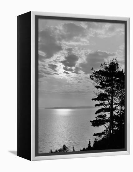 Sunset from Mackinac Island, Mich.-null-Framed Stretched Canvas