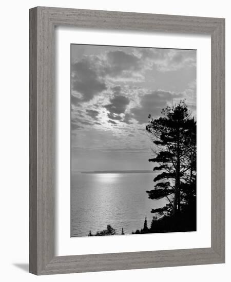 Sunset from Mackinac Island, Mich.-null-Framed Photo