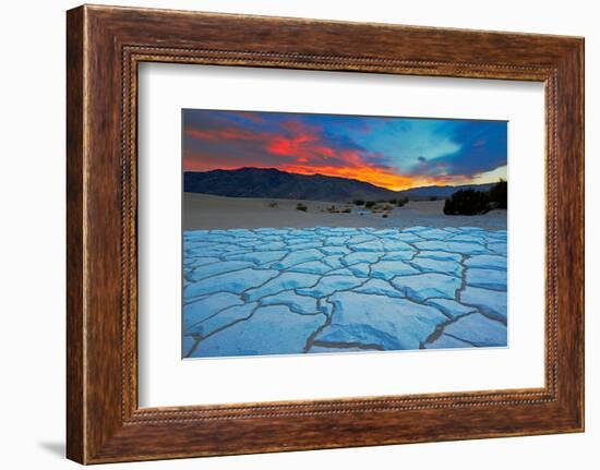 Sunset from Mesquite Flat Sand Dunes, Death Valley National Park, California-Doug Meek-Framed Photographic Print