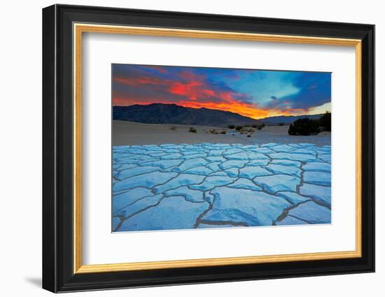 Sunset from Mesquite Flat Sand Dunes, Death Valley National Park, California-Doug Meek-Framed Photographic Print
