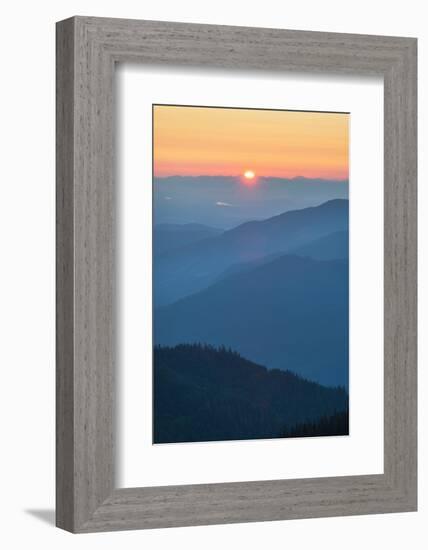 Sunset from Skyline Divide. Mount Baker Wilderness, North Cascades, Washington State-Alan Majchrowicz-Framed Photographic Print