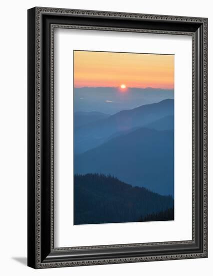 Sunset from Skyline Divide. Mount Baker Wilderness, North Cascades, Washington State-Alan Majchrowicz-Framed Photographic Print