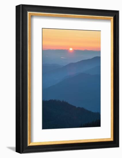 Sunset from Skyline Divide. Mount Baker Wilderness, North Cascades, Washington State-Alan Majchrowicz-Framed Photographic Print