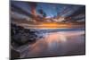 Sunset from Tamarach Beach in Carlsbad, Ca-Andrew Shoemaker-Mounted Photographic Print