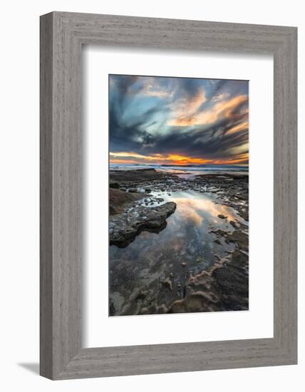 Sunset from the Tide Pools in La Jolla, Ca-Andrew Shoemaker-Framed Photographic Print